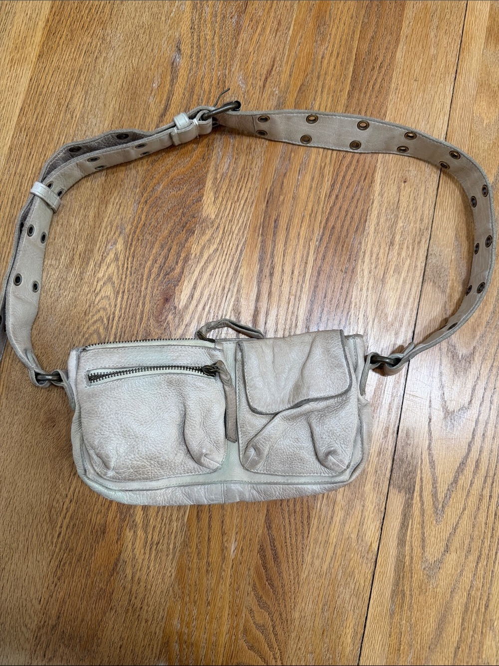 Free People Leather Belt Bag / Pocket Belt Boho Festival Style